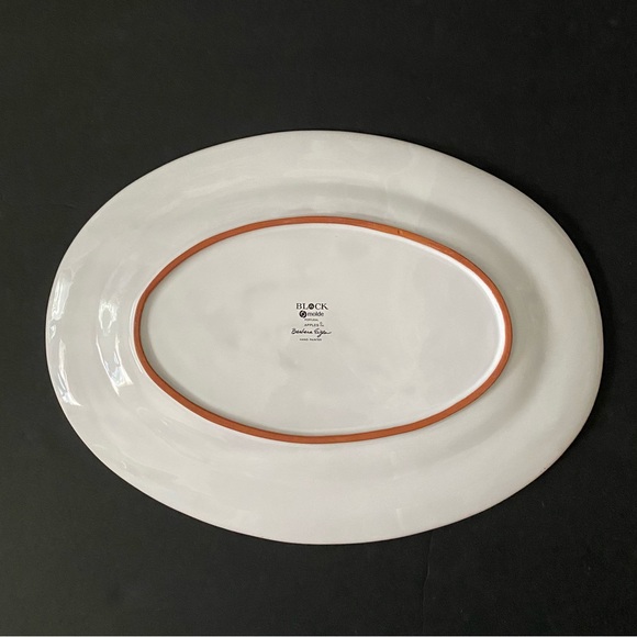 BLOCK Molde Portugal Barbara Eigen Apples Serving Oval Plate 14" x 10” - Picture 4 of 7